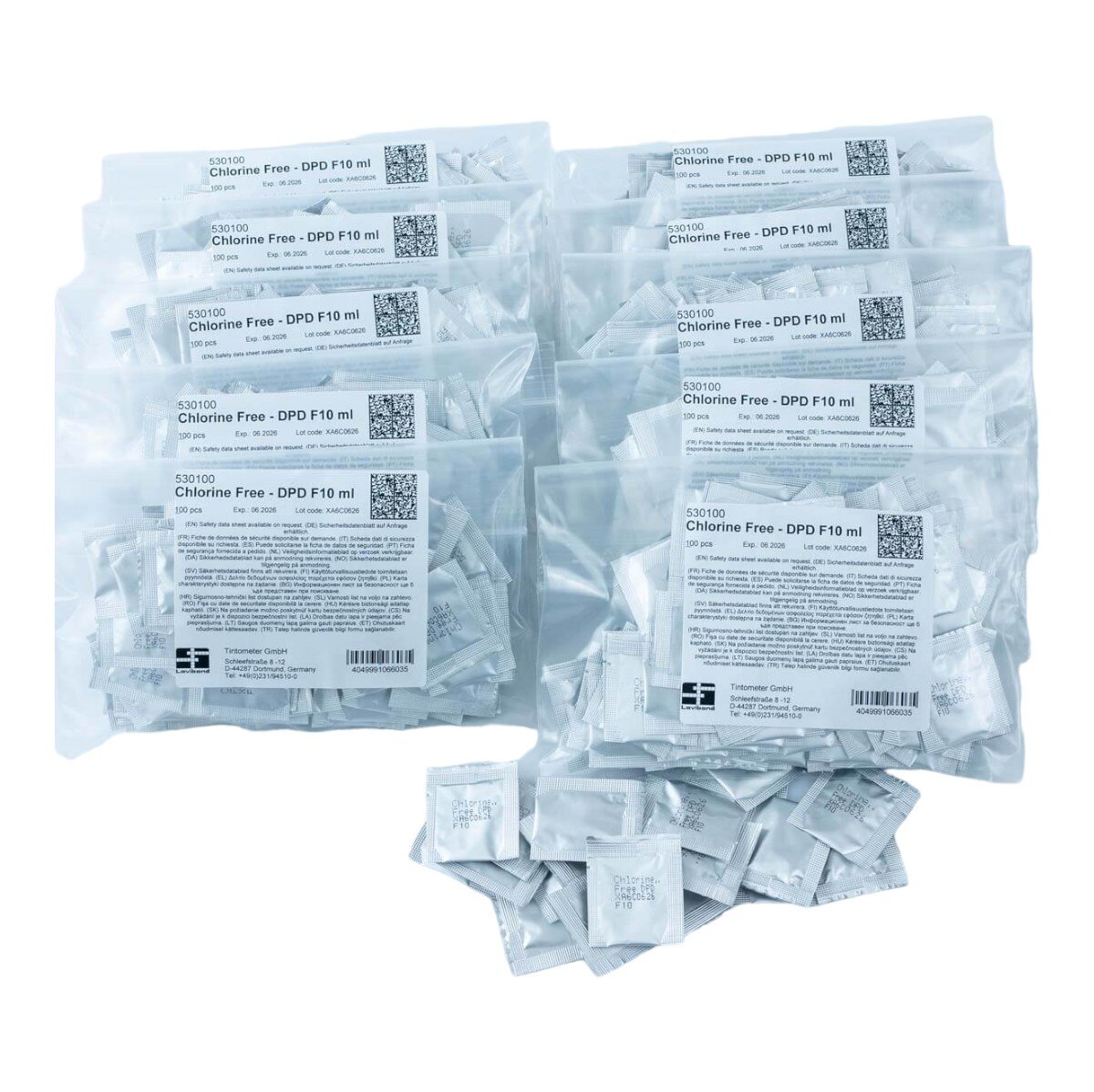530103 | Lovibond® DPD Free Chlorine Powder Reagent, F10